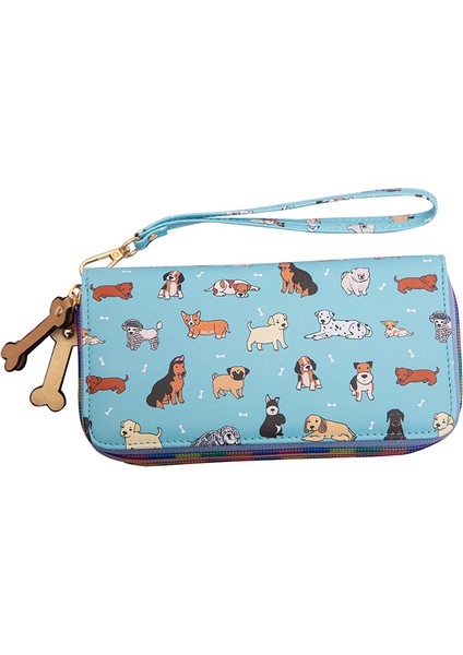 Sevimli Köpek Debriyaj Çanta El Kayışı Bayan Uzun Cüzdan (Yurt Dışından)