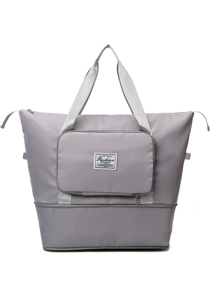 Katlanabilir Büyük Kapasiteli Kısa Mesafe Seyahat Çantası Kuru ve Islak Ayırma Spor Çantası (Yurt Dışından)