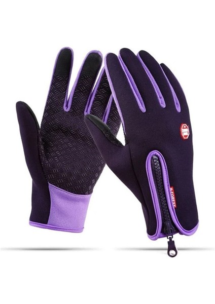 Forest Outdoor Sonbahar / Kış Sporları Erkek Rüzgar Geçirmez Dokunmatik Kaymaz Eldiven (Yurt Dışından)