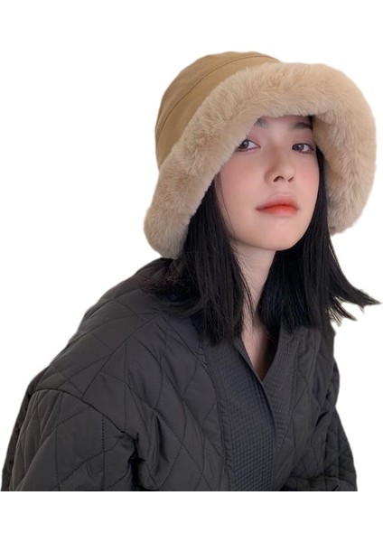 Kış Şapkası, Balıkçı Şapkası, Kalınlaştırılmış Peluş Havza Şapkası, Çok Yönlü, Rüzgar Geçirmez ve Soğuğa Dayanıklı (Yurt Dışından)