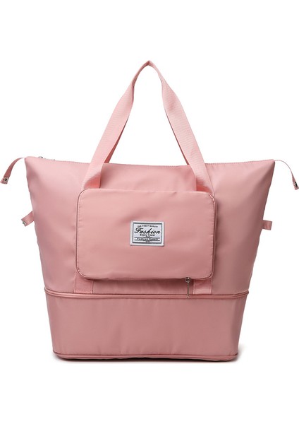 Katlanabilir Büyük Kapasiteli Kısa Mesafe Seyahat Çantası Kuru ve Islak Ayırma Spor Çantası (Yurt Dışından)