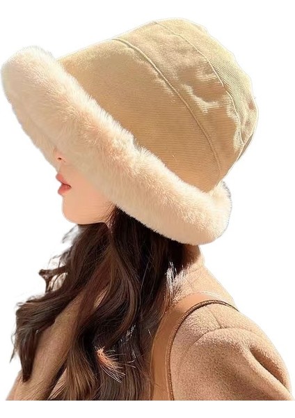 Kış Şapkası, Balıkçı Şapkası, Kalınlaştırılmış Peluş Havza Şapkası, Çok Yönlü, Rüzgar Geçirmez ve Soğuğa Dayanıklı (Yurt Dışından)