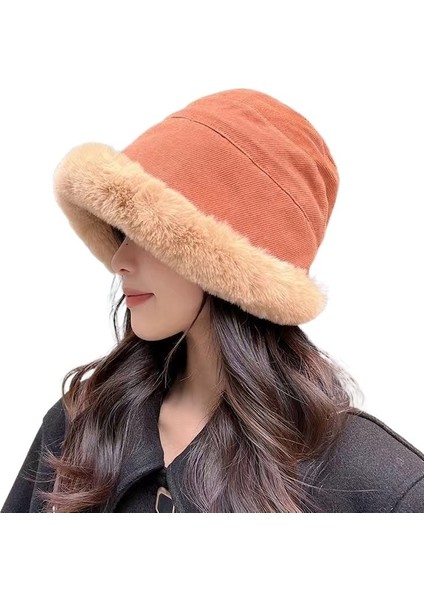 Kış Şapkası, Balıkçı Şapkası, Kalınlaştırılmış Peluş Havza Şapkası, Çok Yönlü, Rüzgar Geçirmez ve Soğuğa Dayanıklı (Yurt Dışından)