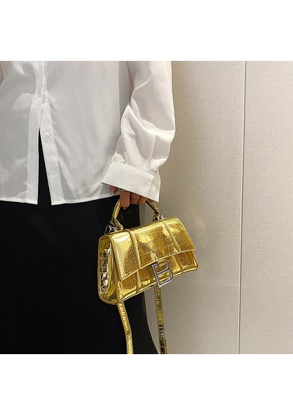 Yeni Harf Baskılı Kum Saati Çanta Trendi Tek Oda Çapraz Çanta (Yurt Dışından)