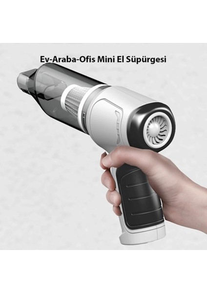Şarjlı Mini El Süpürgesi, USB Şarj Edilebilir, 120W / 4000PA, Çok Fonksiyonlu Vakum ve Üfleme modelleri