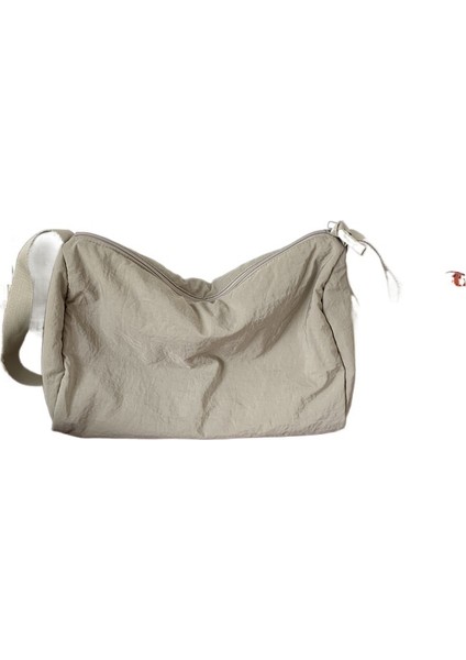 Pileli Yumuşak Bez Çanta Büyük Kapasiteli Basit Sırt Çantası (Yurt Dışından) fırsatları