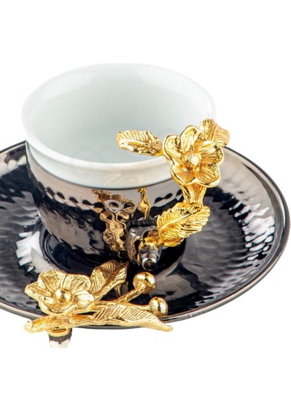 Altın Japon Gülü Kahve Fincanı Siyah fiyatları