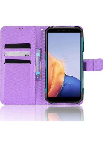 YH Market Ulefone Zırh X9 Kapak Manyetik Cüzdan Kickstand Kart Tutucu Için Kılıf (Yurt Dışından)