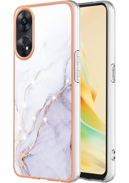 Oppo Oppo 8t 4g Koruma Için Kılıf Yumuşak Tampon Ince Tpu Mermer Desen (Yurt Dışından)