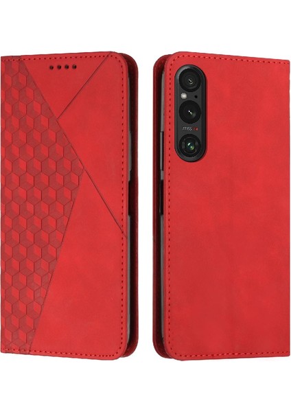 Uyumlu Sony Xperia 1V 2023 Cüzdan Kılıf Yan Toka Tam Koruma (Yurt Dışından)