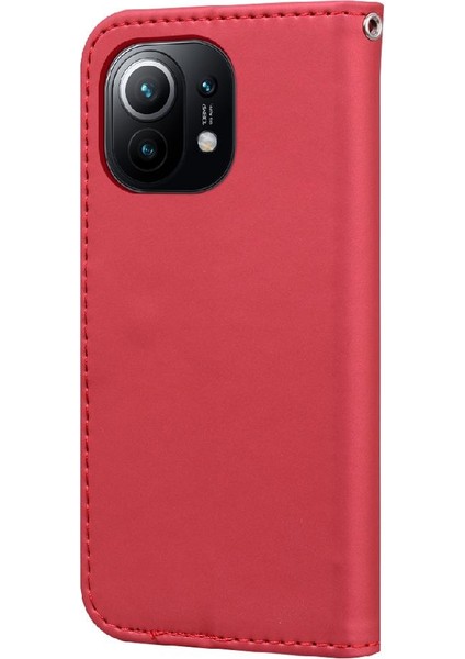Xiaomi 11 Için Flip Case Darbeye Cüzdan Kılıf Kapak Kapak Basit (Yurt Dışından) indirimleri
