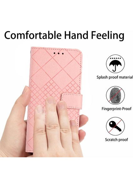 YH Market Oppo Hand 4g Için Flip Case El Kayışı Cüzdan Pu Deri Manyetik Kapak ile (Yurt Dışından)