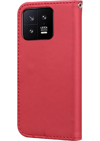 Xiaomi 13 Için Flip Case Cüzdan Darbeye Kapak Kapak Basit Iş Durum (Yurt Dışından)