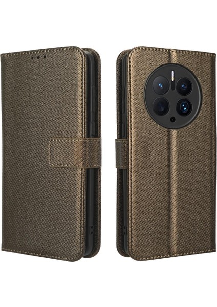 Huawei Mate 50 Pro Için Kılıf Kart Tutucu Kapak Kickstand Manyetik Cüzdan (Yurt Dışından)