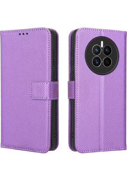 Huawei Mate 50 Için Kılıf Manyetik Cüzdan Kart Tutucu Kapak Kickstand (Yurt Dışından)