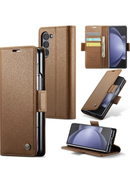 YH Market Samsung Galaxy Z Fold 5 5g Anti Dolandırıcılık Kickstand Kart Yuvası (Yurt Dışından)