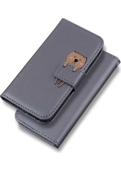 Iphone 5 / 5s / Se Için Flip Case Cüzdan Deri Kılıf Kapak Basit (Yurt Dışından)