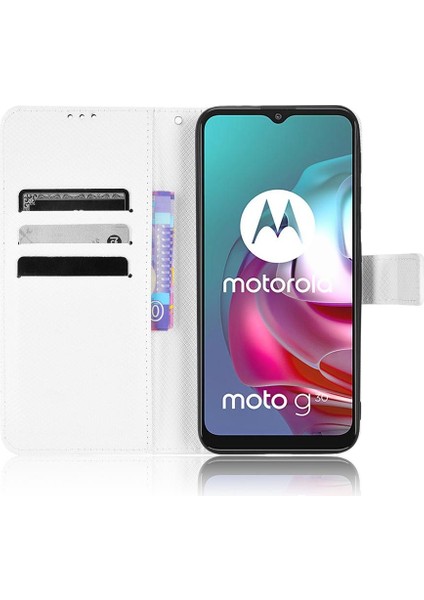 Motorola Moto G30/G20/G10 Kickstand Kapak Kart Tutucu Manyetik (Yurt Dışından)