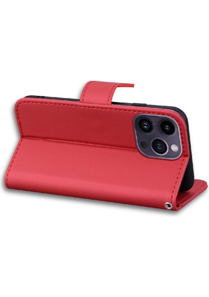 IPhone 14 Için Flip Case Pro Max Kapak Çevirin Deri Kılıf Basit Iş (Yurt Dışından)