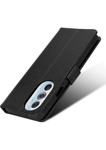 Motorola Moto X30 Manyetik Cüzdan Kart Tutucu Kickstand Kapak Için Kılıf (Yurt Dışından)