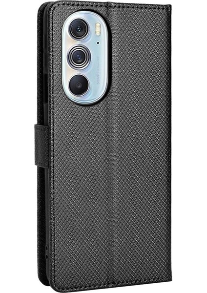 Motorola Moto X30 Manyetik Cüzdan Kart Tutucu Kickstand Kapak Için Kılıf (Yurt Dışından)