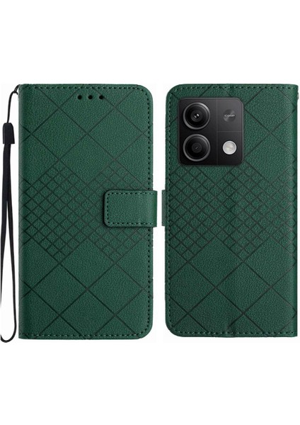 Xiaomi Redmi Not 13 Için Flip Case El Kayışı ile 4g Cüzdan Pu Deri (Yurt Dışından)
