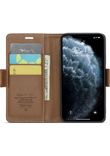 IPhone 11 Pro Max Kart Yuvası Cüzdan Kılıf Darbeye Vaka (Yurt Dışından)