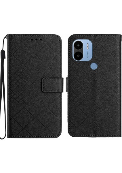Xiaomi Redmi A1 Için Flip Case/a2 ile El Kayışı Manyetik Kapak Kart Pu (Yurt Dışından)