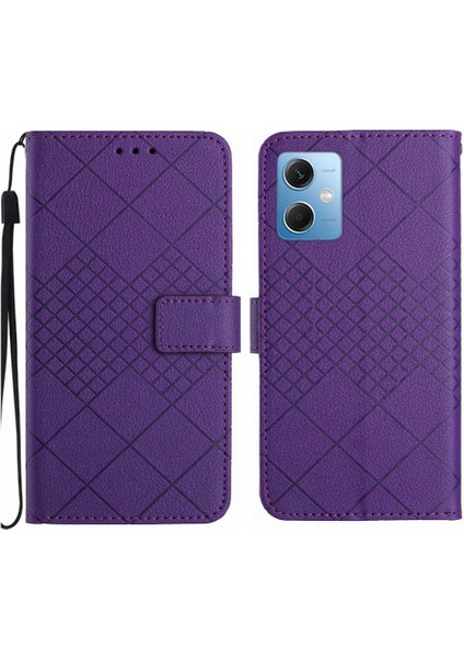 Xiaomi Poco X5 5g Için Flip Case Cüzdan Pu Deri El Kayışı Kartı ile (Yurt Dışından)