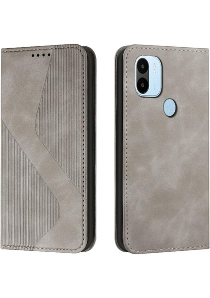 Xiaomi Redmi A1 Artı Folio Kapak Manyetik Cüzdan Kickstand Kart Pu (Yurt Dışından)