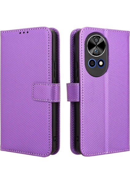 Huawei Nova 12 Için Kılıf Manyetik Cüzdan Kart Tutucu Kickstand Kapak (Yurt Dışından)