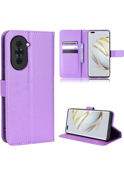 Huawei Nova 10 Kickstand Manyetik Cüzdan Kart Tutucu Kapak Için Kılıf (Yurt Dışından)