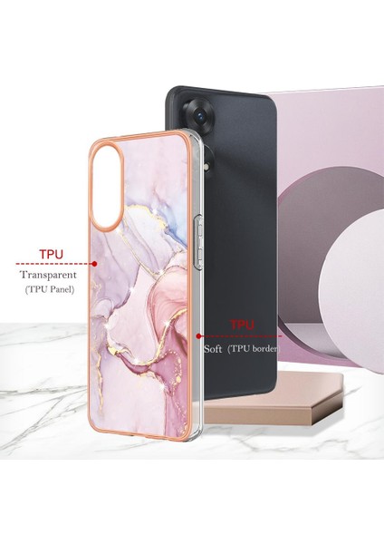 Oppo Oppo 8t 4g Koruma Için Kılıf Yumuşak Tampon Ince Tpu Mermer Desen (Yurt Dışından) modelleri
