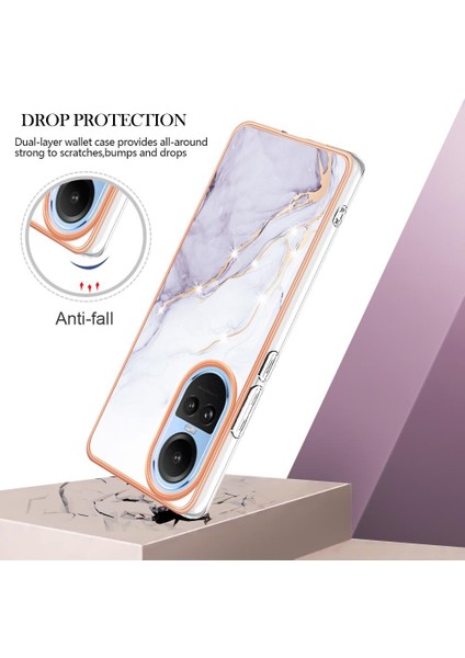 Oppo Oppo 10 5g Için Kılıf Mermer Desen Yumuşak Tampon Ince Tpu Koruma (Yurt Dışından) fırsatları