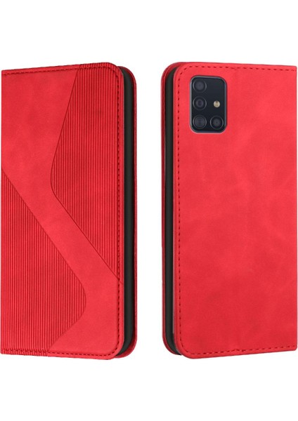Samsung Galaxy A51 5g Için Kılıf Cüzdan Kickstand Pu Deri Folio Flip Kart (Yurt Dışından)