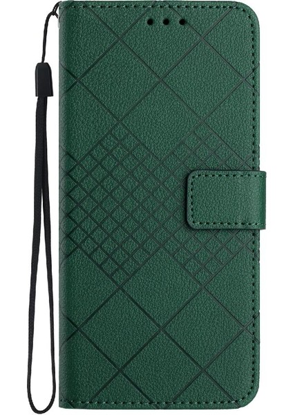 El Kayışı Elmas Kabartmalı Manyetik ile Sony Xperia 10 V Için Flip Case (Yurt Dışından)