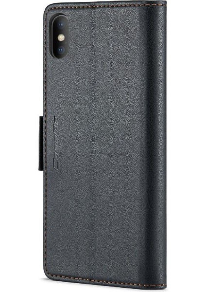 IPhone Xs Max Cüzdan Durumda Anti Dolandırıcılık Kart Yuvası Kickstand (Yurt Dışından)