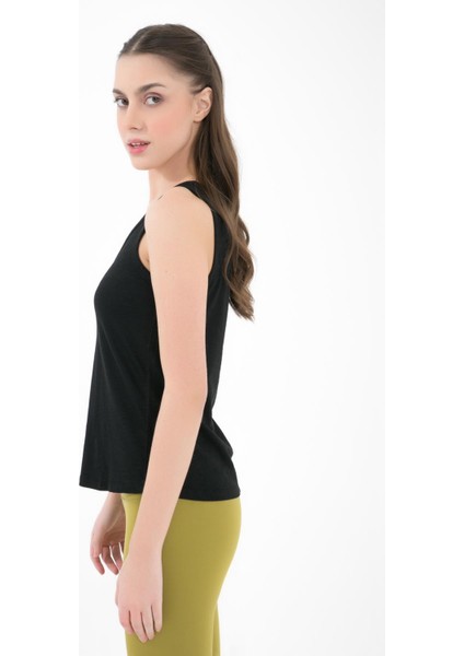 Örme T-Shirt, V Yaka Kolsuz - Rochel modelleri