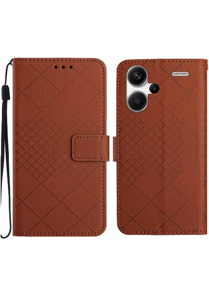 Xiaomi Redmi Not Için Flip Case 13 Pro Artı El Kayışı Elmas Kart ile (Yurt Dışından)
