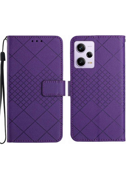 YH Market Xiaomi Redmi Not 12 Pro 5g Için Flip Case El Kayışı Cüzdan Pu Kapak ile (Yurt Dışından)