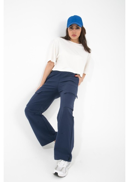 Kargo Cepli Örme Pantolon, Paçası Lastikli Rahat Kesim - Uzziel fiyatları