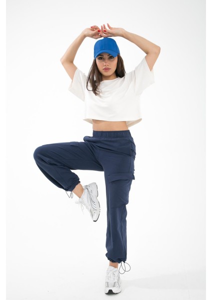 Kargo Cepli Örme Pantolon, Paçası Lastikli Rahat Kesim - Uzziel modelleri