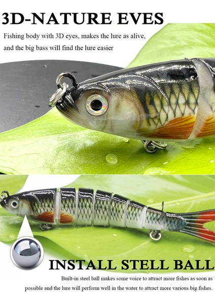 J Tarzı G Balıkçılık Cazibesi Eklemli Batan Wobbler Pike Swimbait Crankbait Alabalık Bas Balıkçılık Aksesuarları Mücadele Yem Pesca (Yurt Dışından) indirimleri