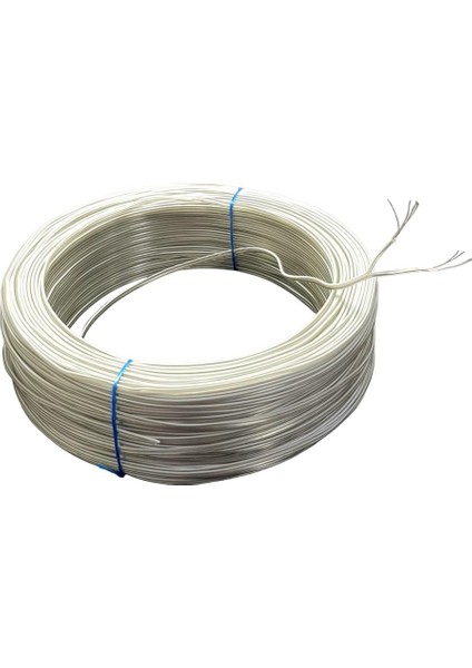 2X0.22MM Çift Damar 7telli Kalaylı Montaj Kablosu 100MT - Beyaz Çizgili fiyatları