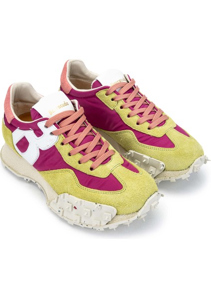 Kadın Tekstil Deri Fıstık Yeşili/fujya Sneakers & Spor Ayakkabı 511 BD1408C Bn Ayk Y24 Ortıs/fuxıa/fresıa