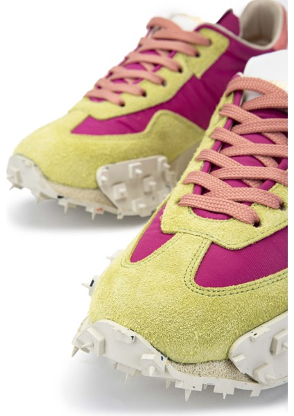 Kadın Tekstil Deri Fıstık Yeşili/fujya Sneakers & Spor Ayakkabı 511 BD1408C Bn Ayk Y24 Ortıs/fuxıa/fresıa