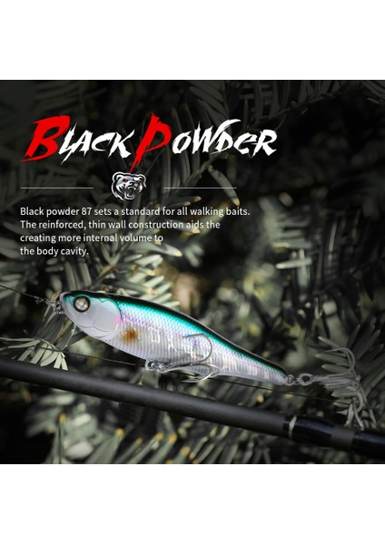 87 Mm-B Stili Bearkıng Siyah Toz 10 cm 8.7 cm Sıcak Model Balıkçılık Lures Sert Yem 30 Renkli Kalem Li Profesyonel Yem Yürüyüş Köpek Eylem (Yurt Dışından)