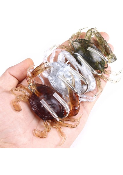 No.2 Tarzı Nweup Simülasyon Yengeç Yumuşak Yem Kanca ile 10 cm 30G Anti Korozyon Canlı Sahte Yem Ahtapot Yem Tuzlu Su Deniz Balıkçılığı (Yurt Dışından) modelleri