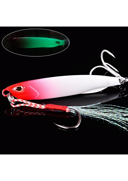F1 Stili 30G Metal Jig Balıkçılık Cazibesi Ağırlıkları Trolling Sert Yem Bas Balıkçılık Yem Alabalık Mücadele Jig Cazibesi Jigs Tuzlu Su Lures (Yurt Dışından)