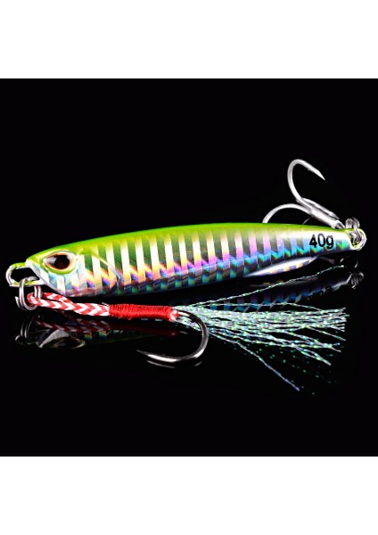 E1 Stili 40G Metal Jig Balıkçılık Cazibesi Ağırlıkları Trolling Sert Yem Bas Balıkçılık Yem Alabalık Mücadele Jig Cazibesi Jigs Tuzlu Su Lures (Yurt Dışından)